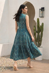 Teal Myra Dress