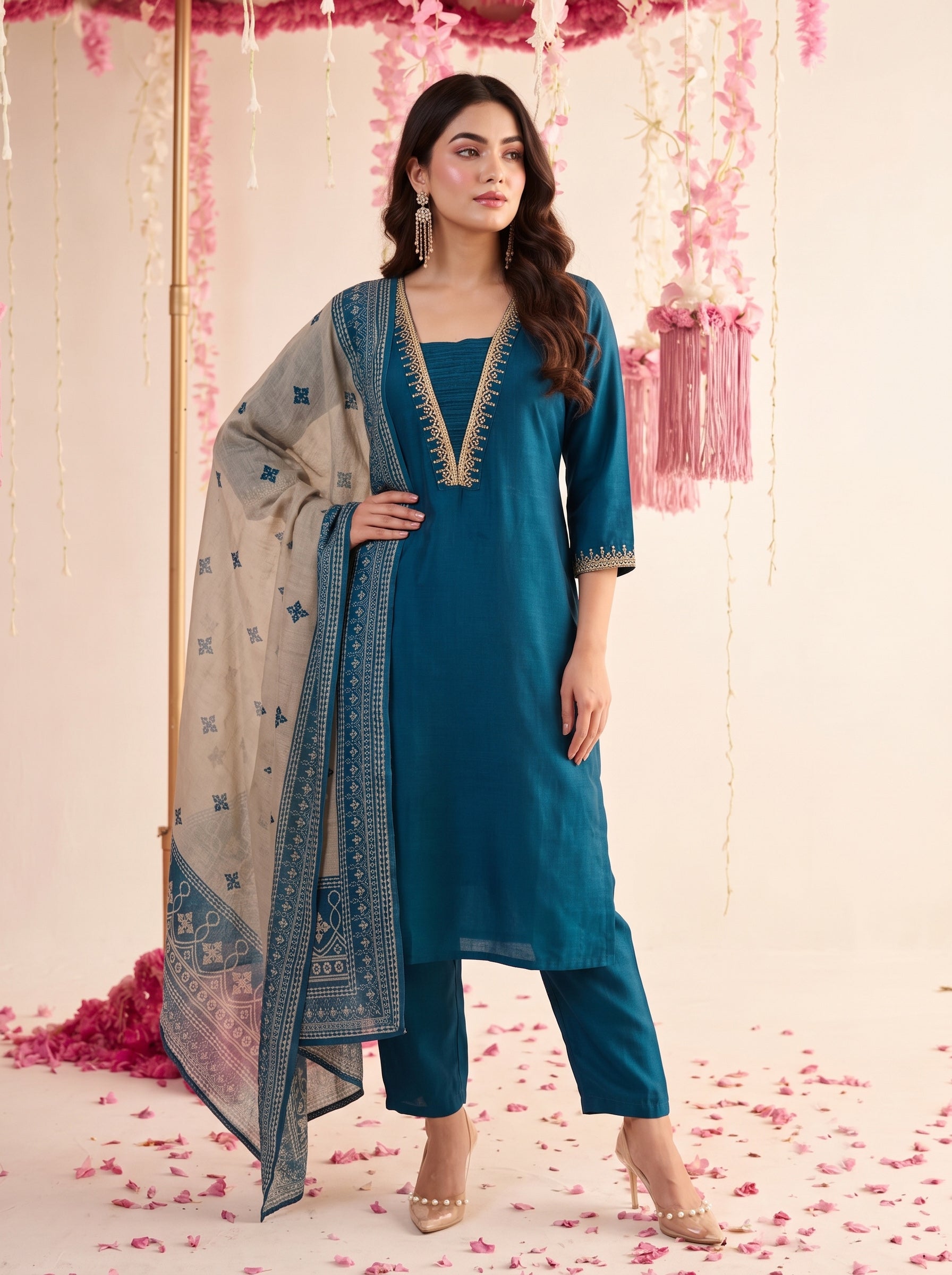 Royal Teal Core Suit Set
