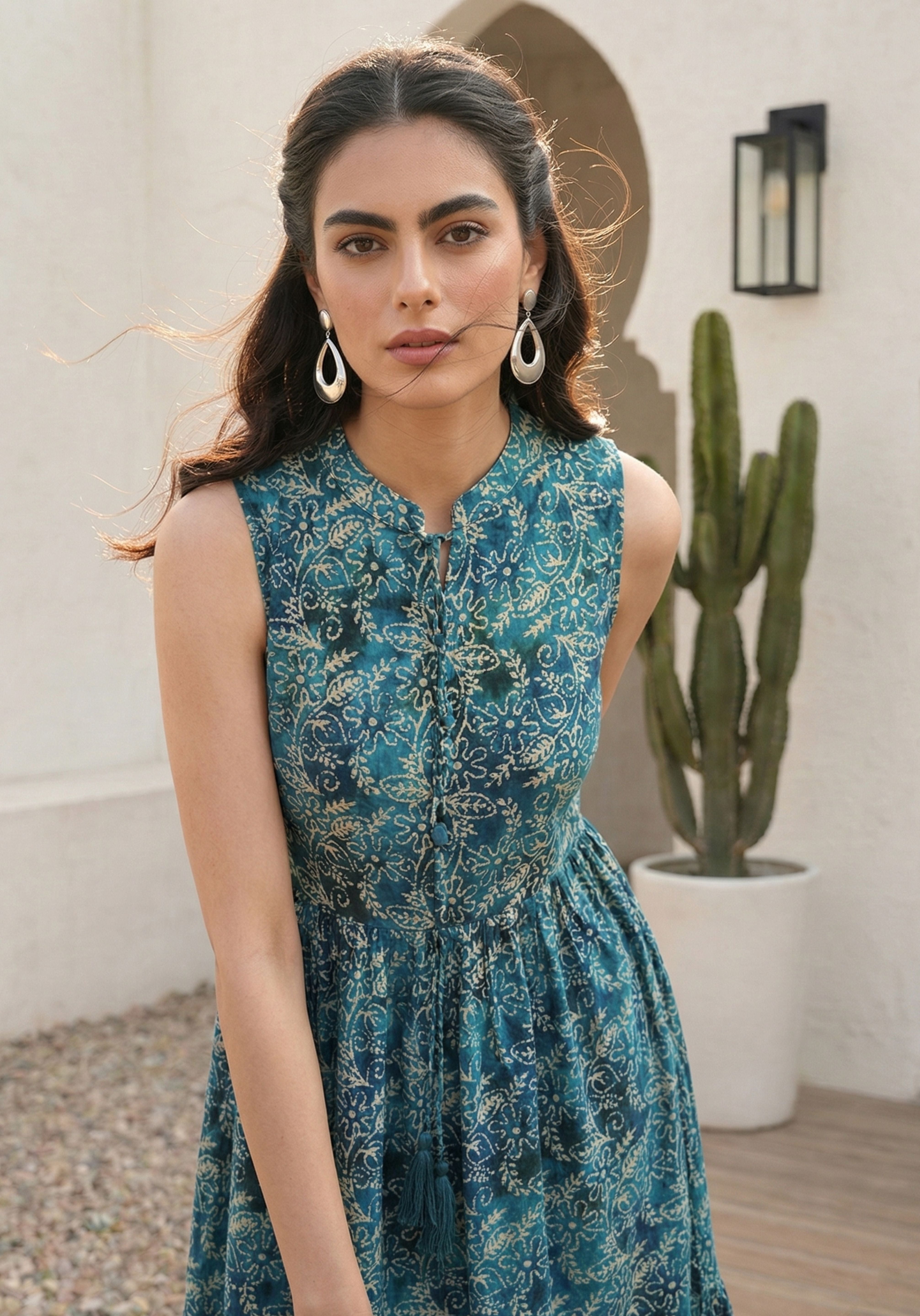 Teal Myra Dress