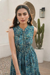 Teal Myra Dress