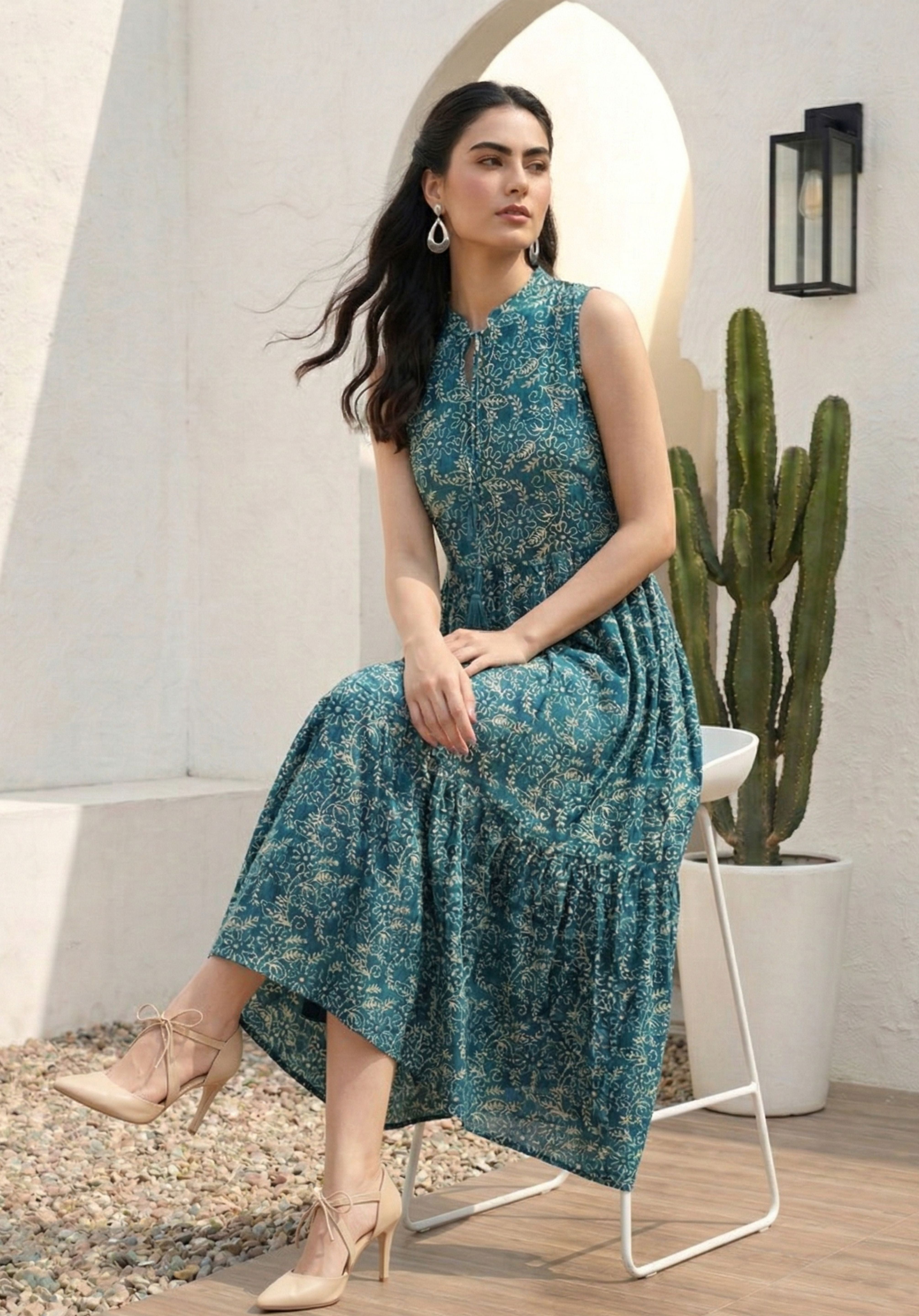 Teal Myra Dress