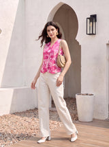 Light pink Tie-Dye Swing Top