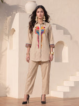 Beige Kayan Co-ord Set