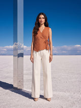 Amber Stripe Wrap Top