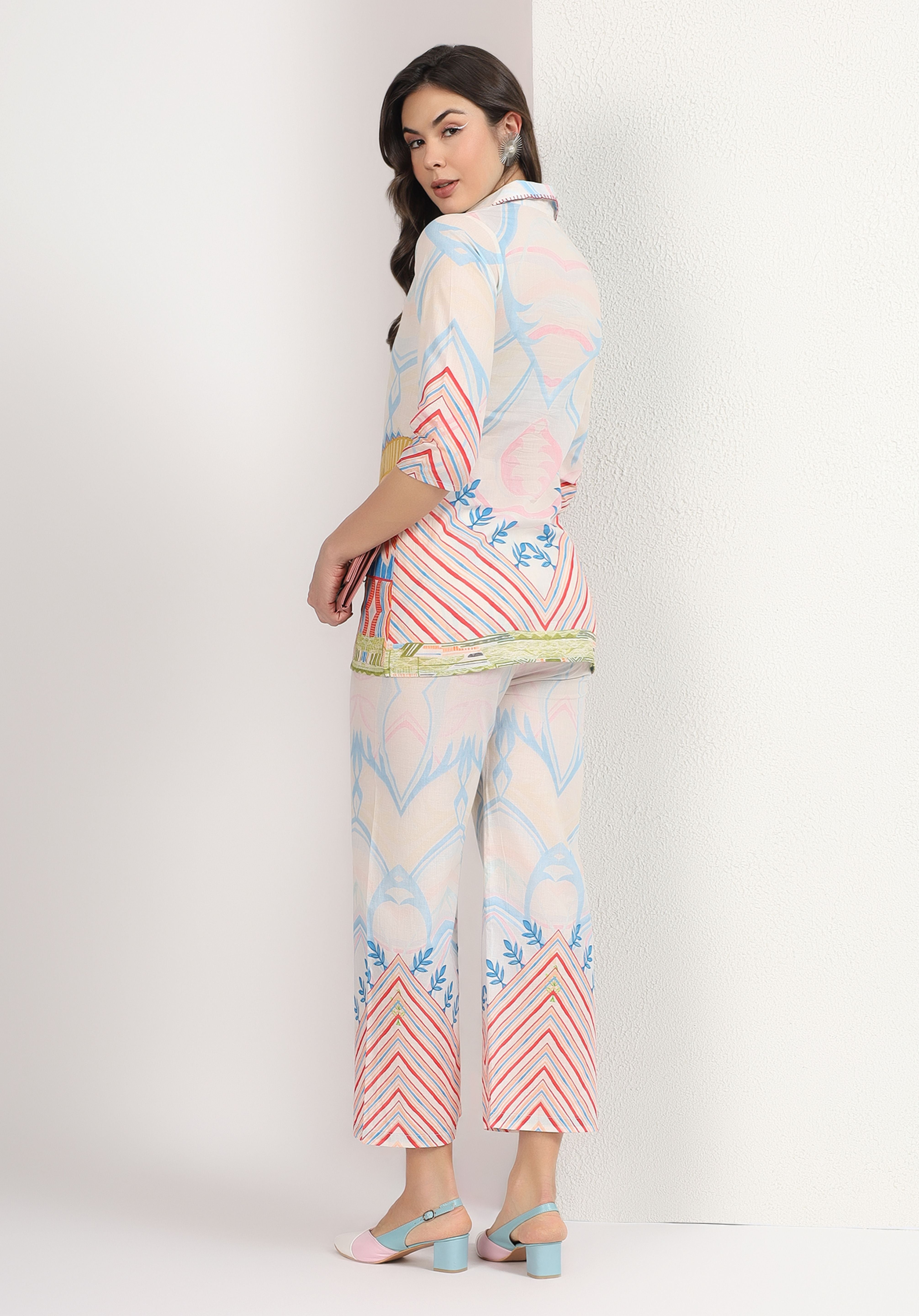 Cream Eshana Cord Set