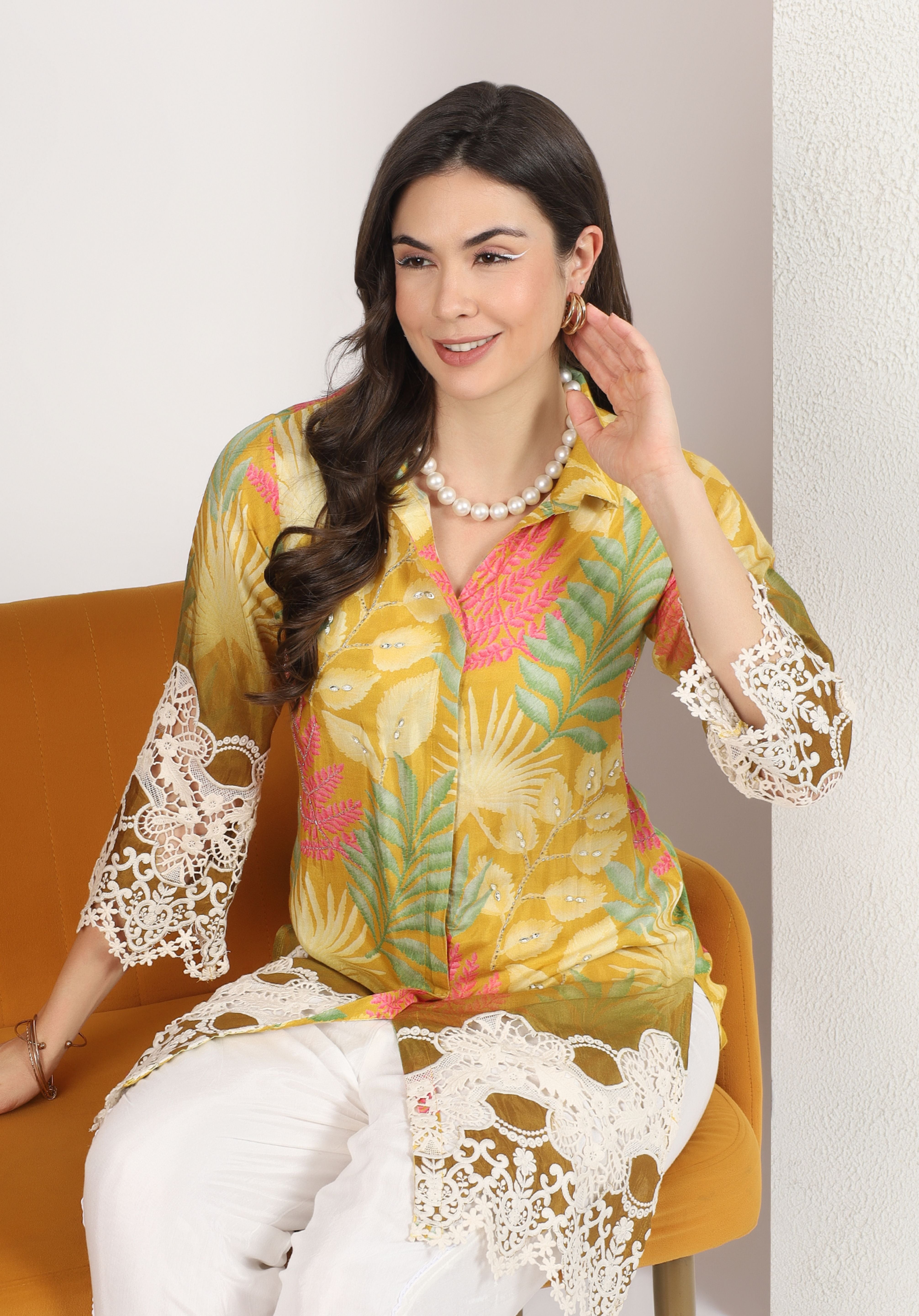 Mustard Tarini Kurta Set