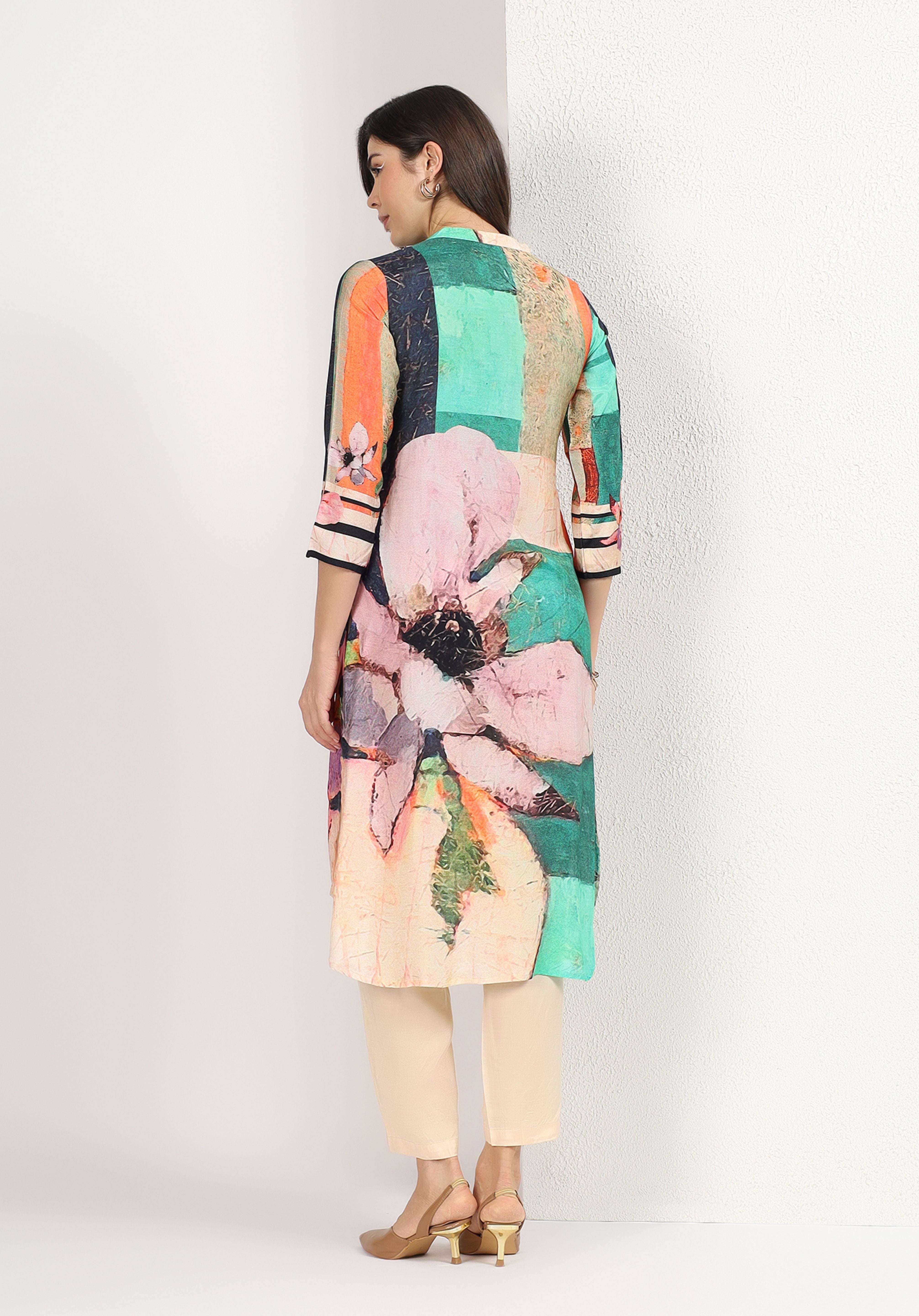 Multicolored Trishala Kurta Set
