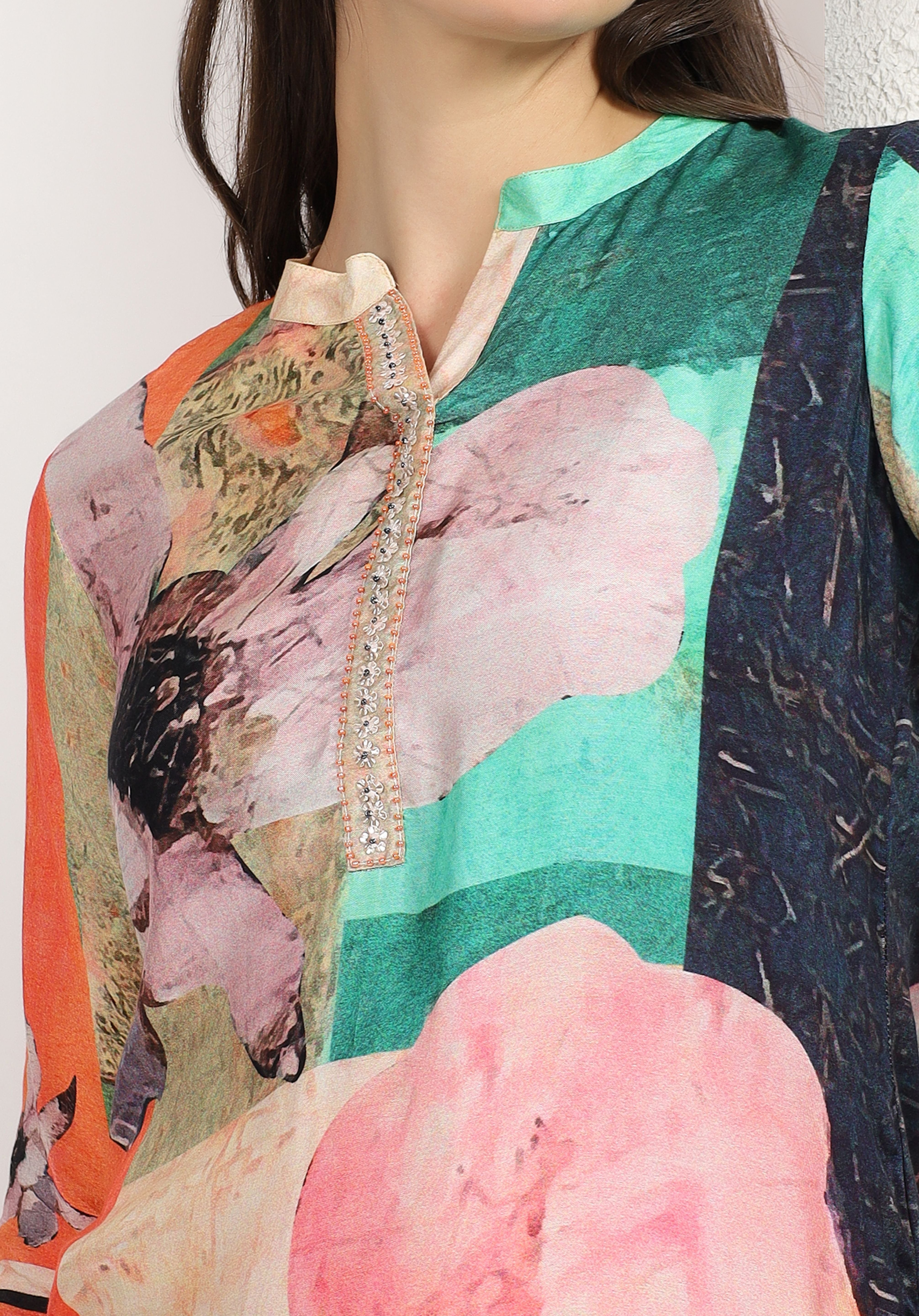 Multicolored Trishala Kurta Set