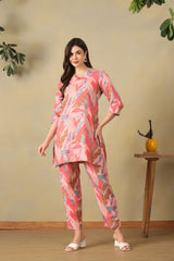 Pink Aritra Cord Set