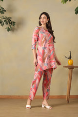Pink Aritra Cord Set