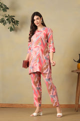 Pink Aritra Cord Set