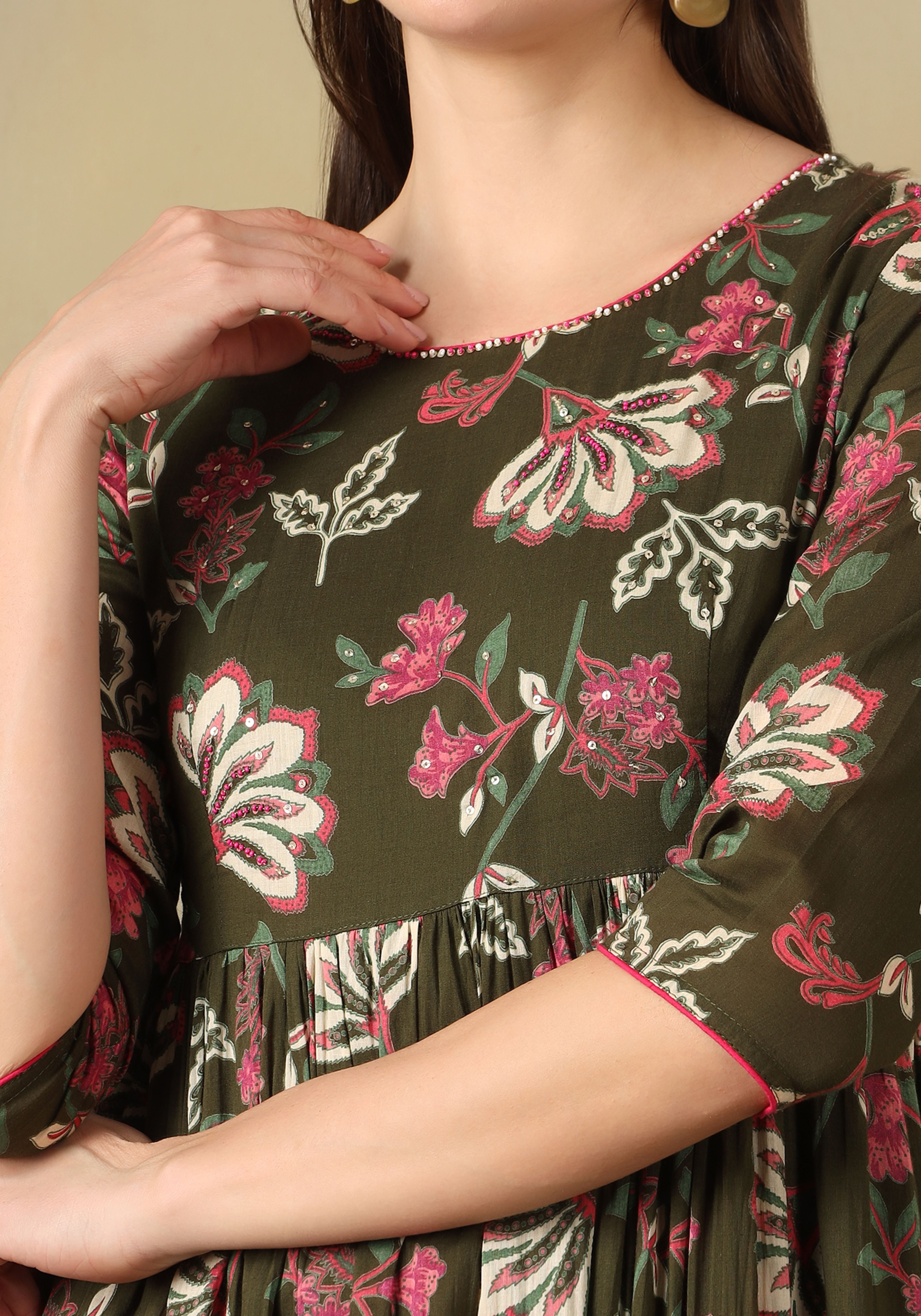 Olive Tanirika Maxi Dress