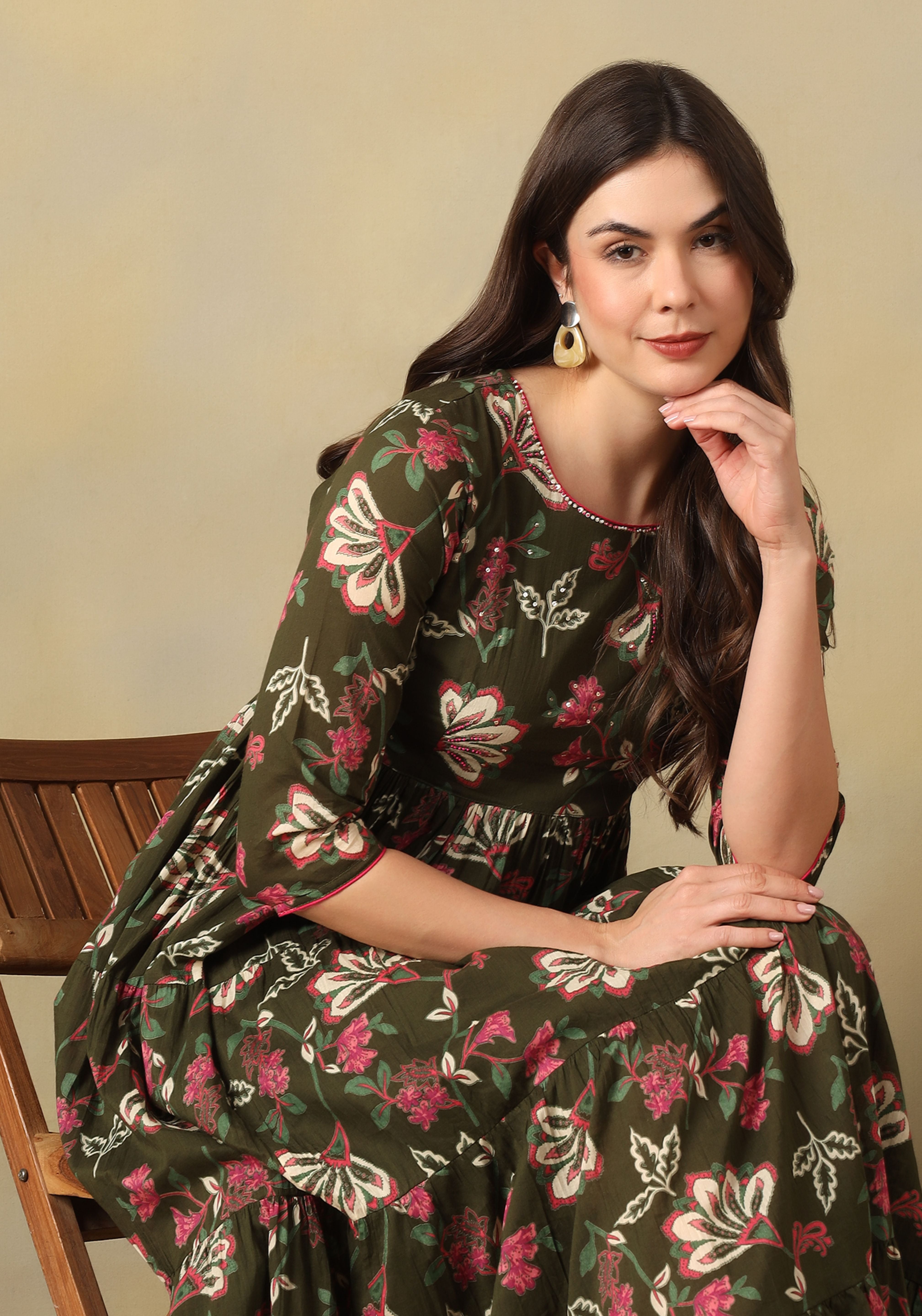 Olive Tanirika Maxi Dress