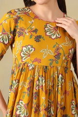 Mustard Yellow Vanshika Maxi Dress