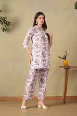 Lavender Maitreyi Cord Set
