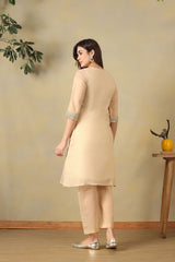 Cream Gayatrika Kurta Set