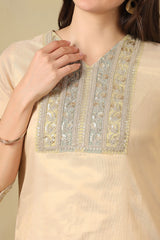 Cream Gayatrika Kurta Set