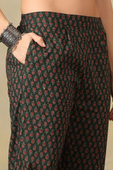 Green Vasudha Suit Set