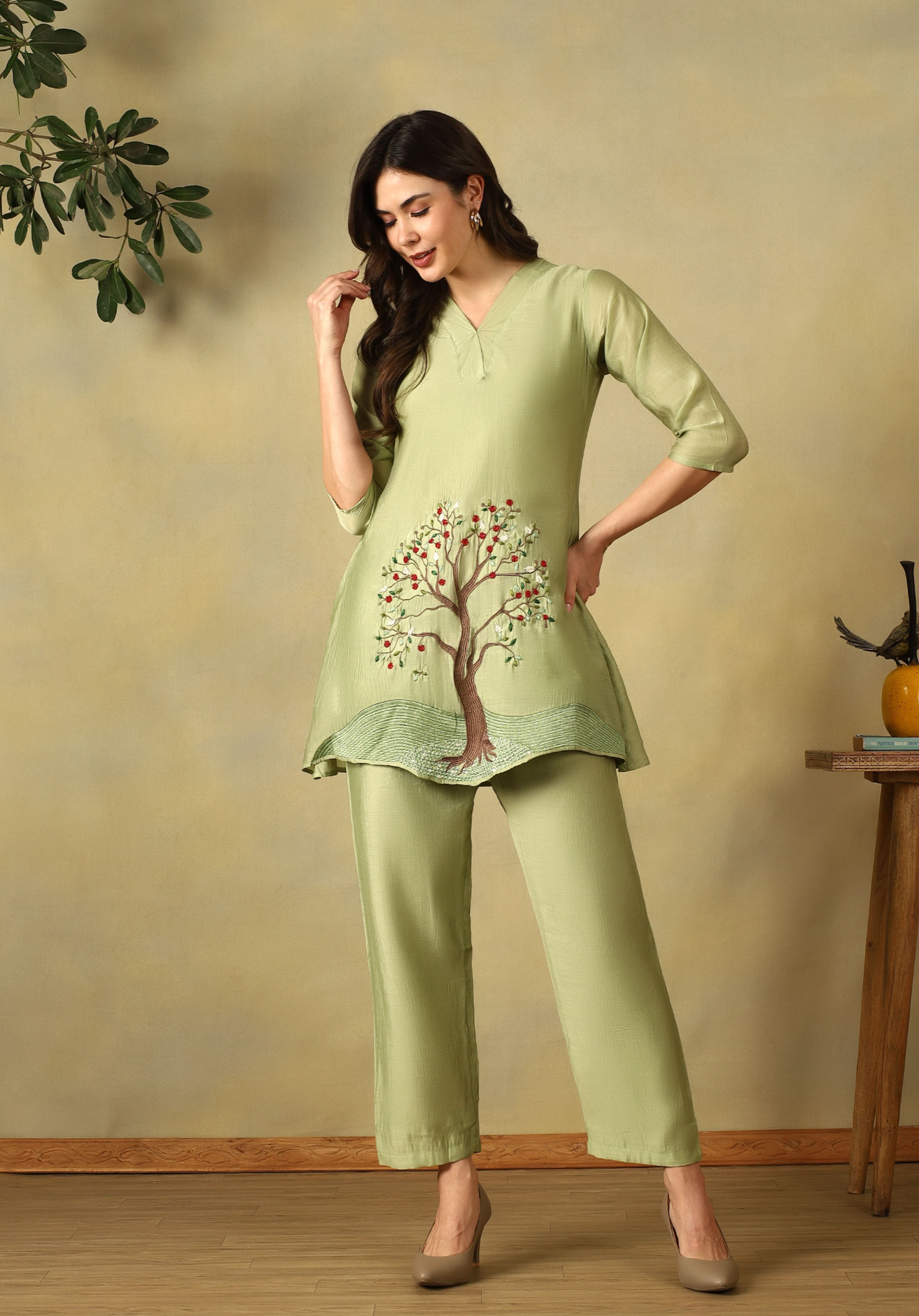 Sage Green Kashvi Kurta Set
