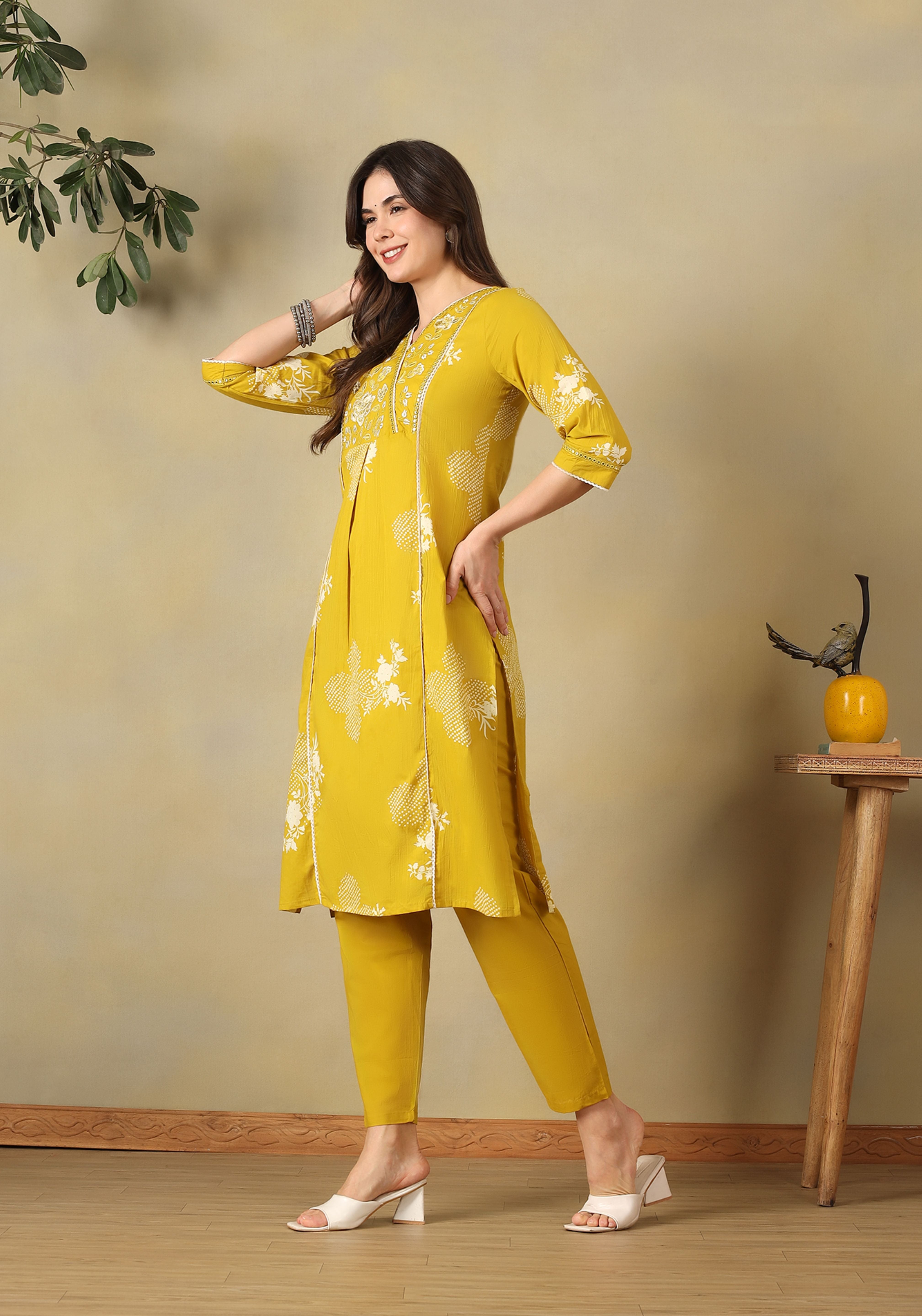 Yellow Rupali Suit Set