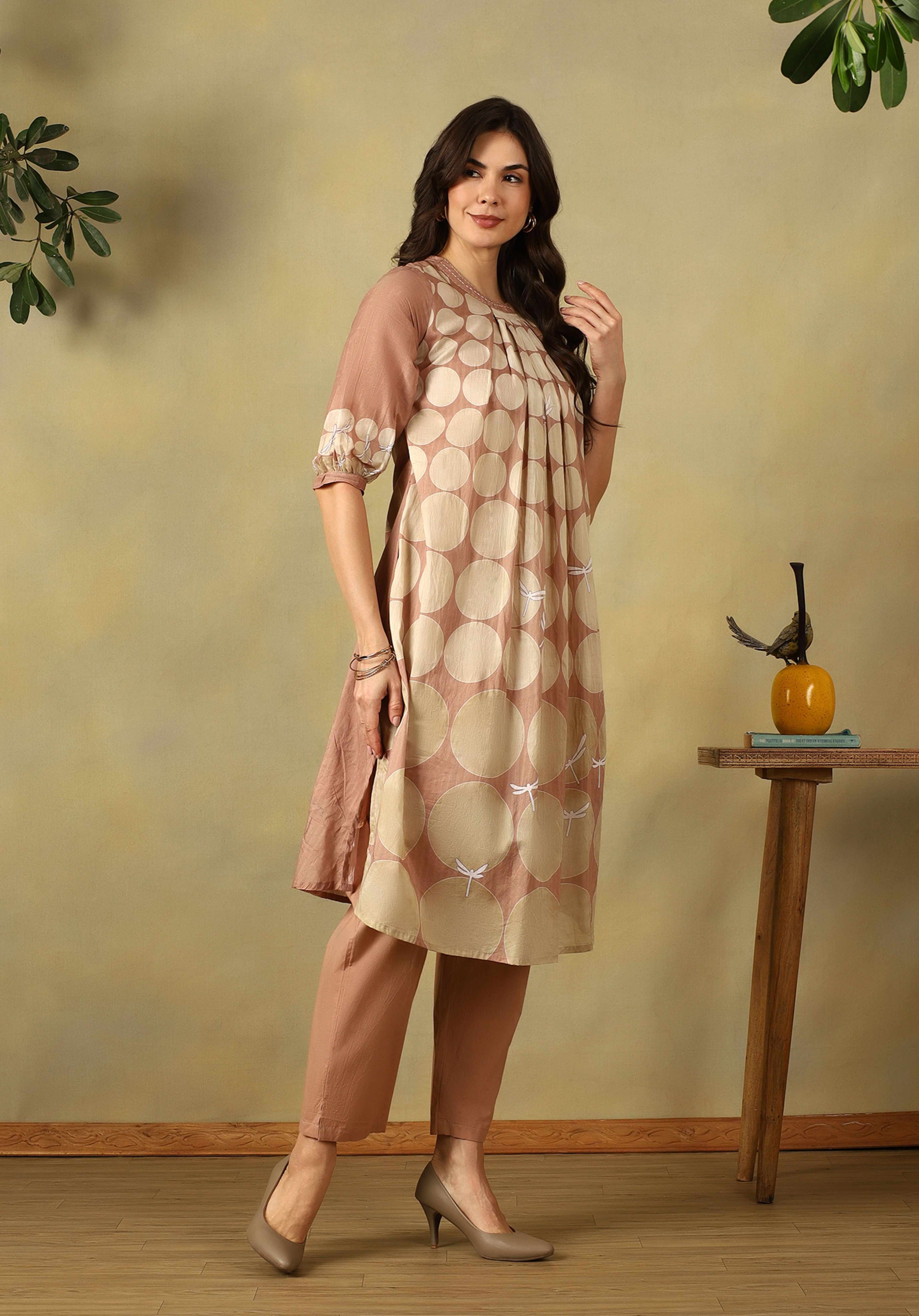 Pink Sana Kurta Set