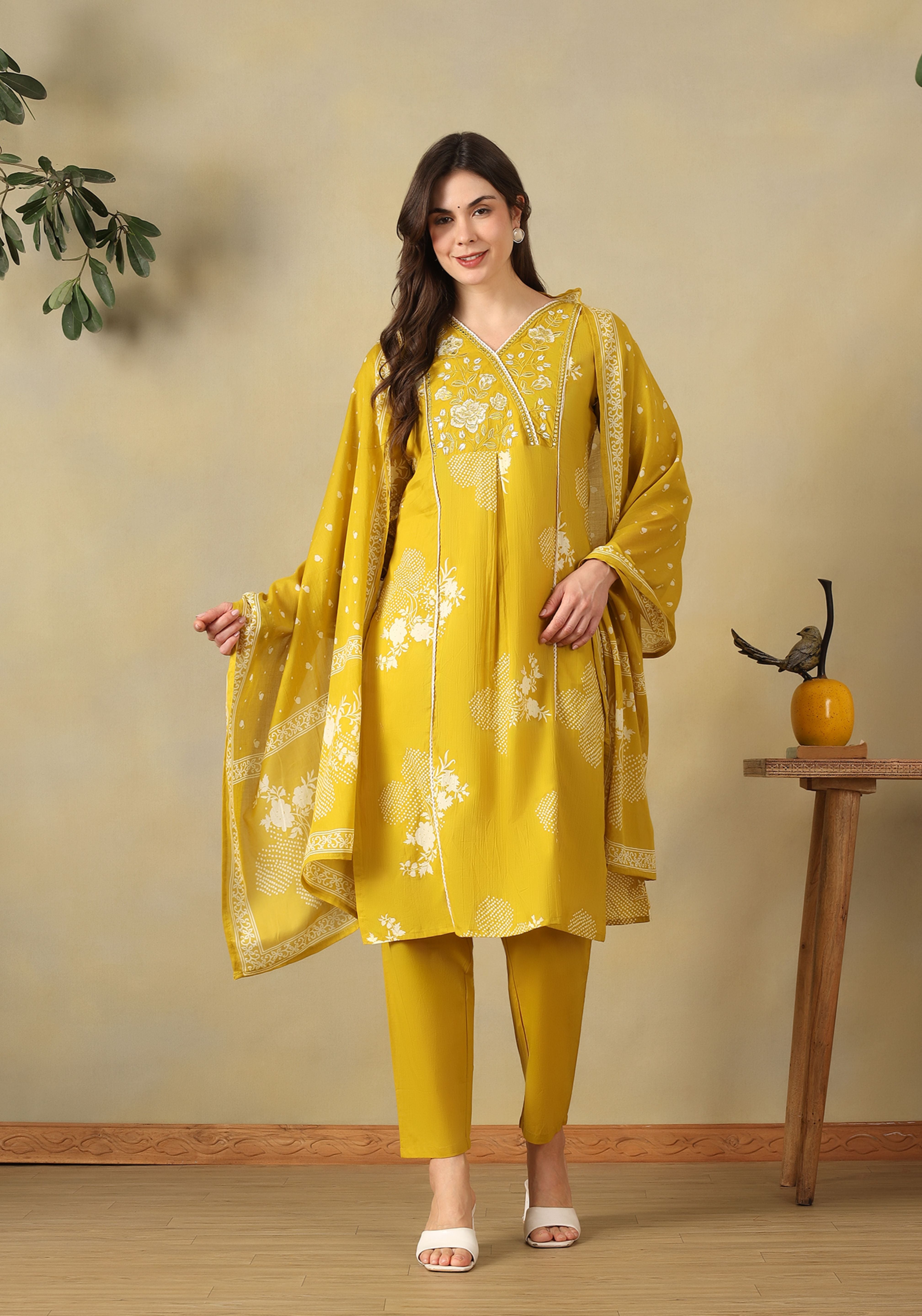 Yellow Rupali Suit Set