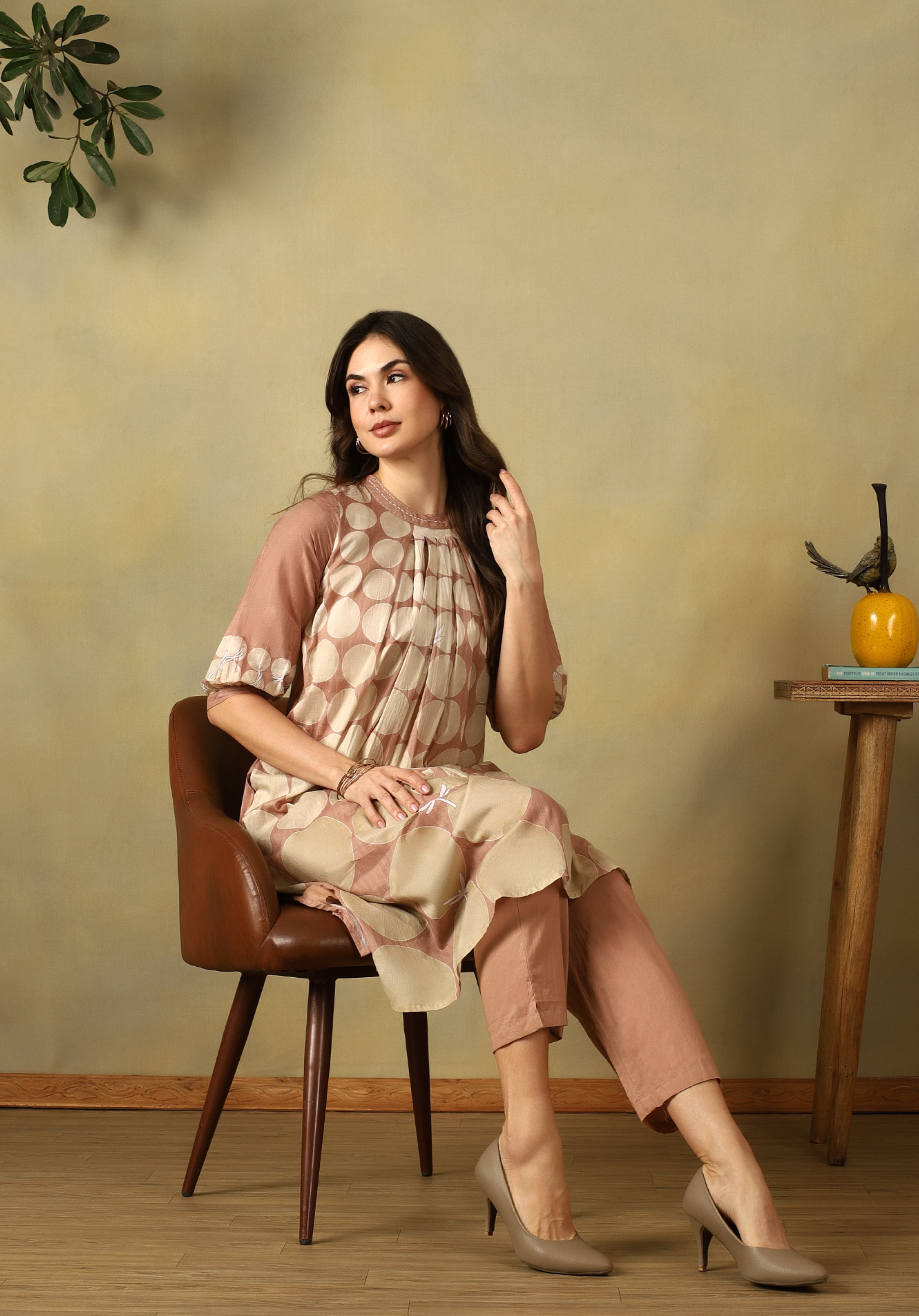 Pink Sana Kurta Set