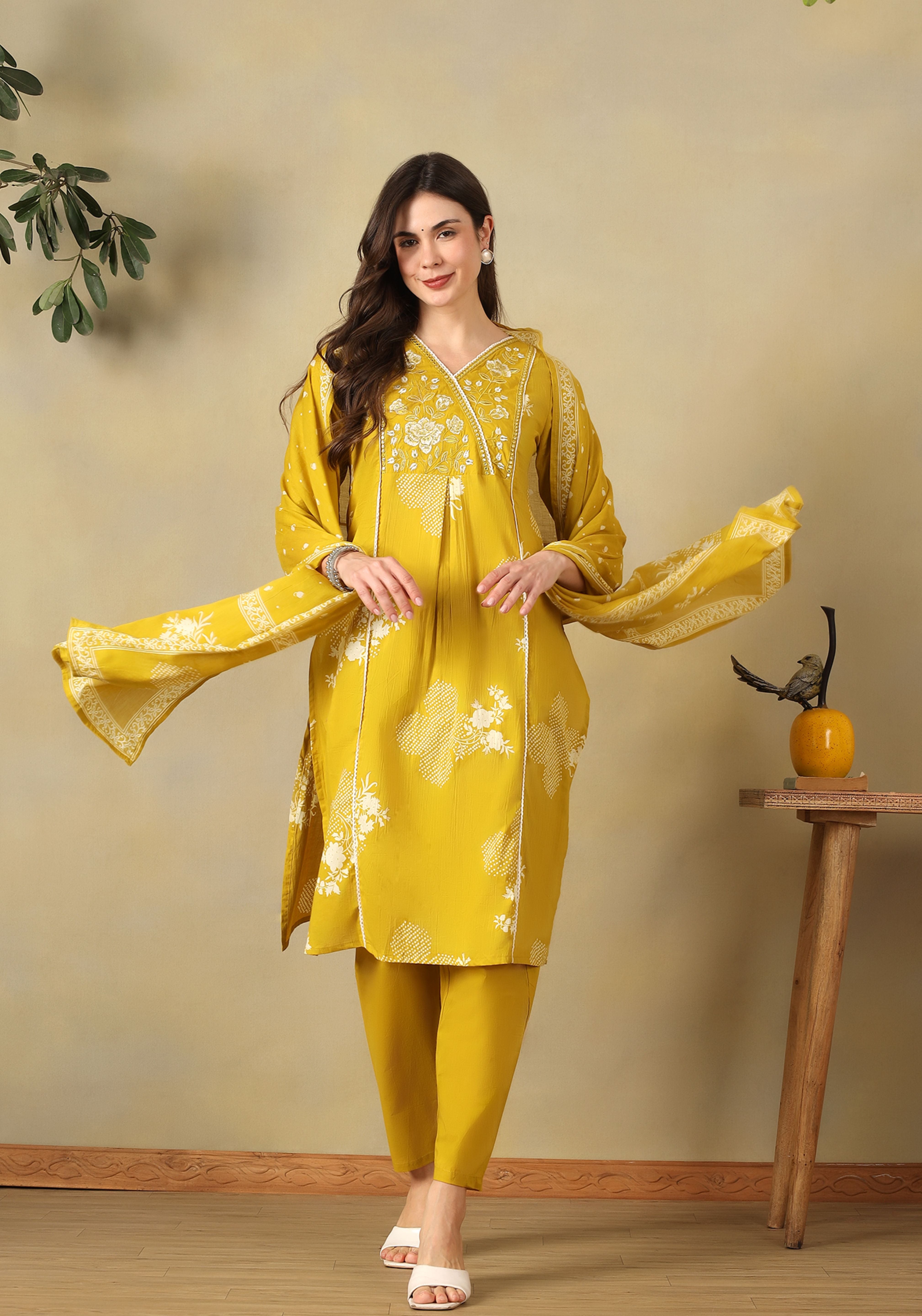 Yellow Rupali Suit Set