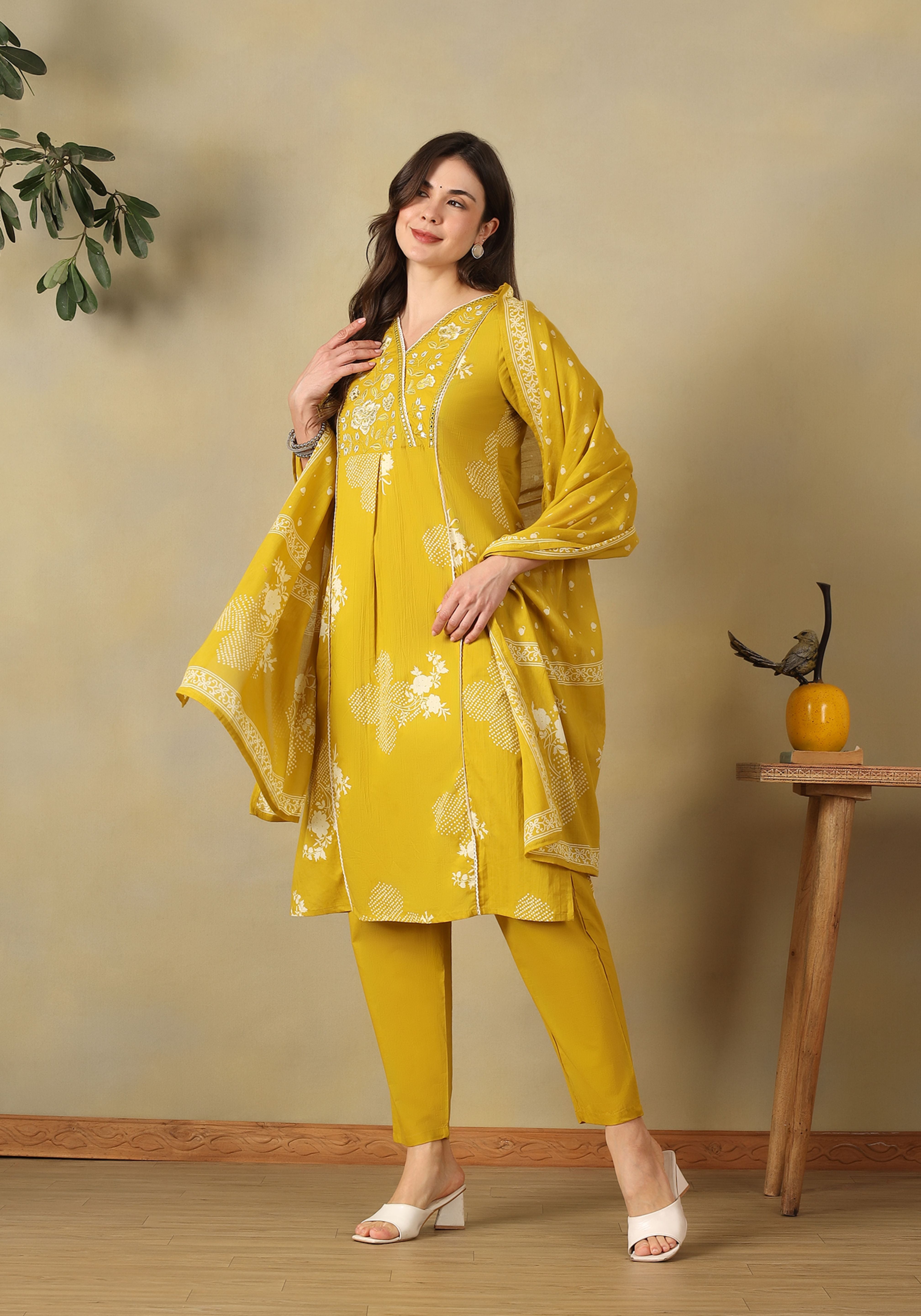 Yellow Rupali Suit Set