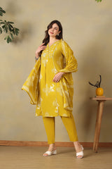 Yellow Rupali Suit Set