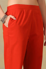 Orange Kalyani Suit Set