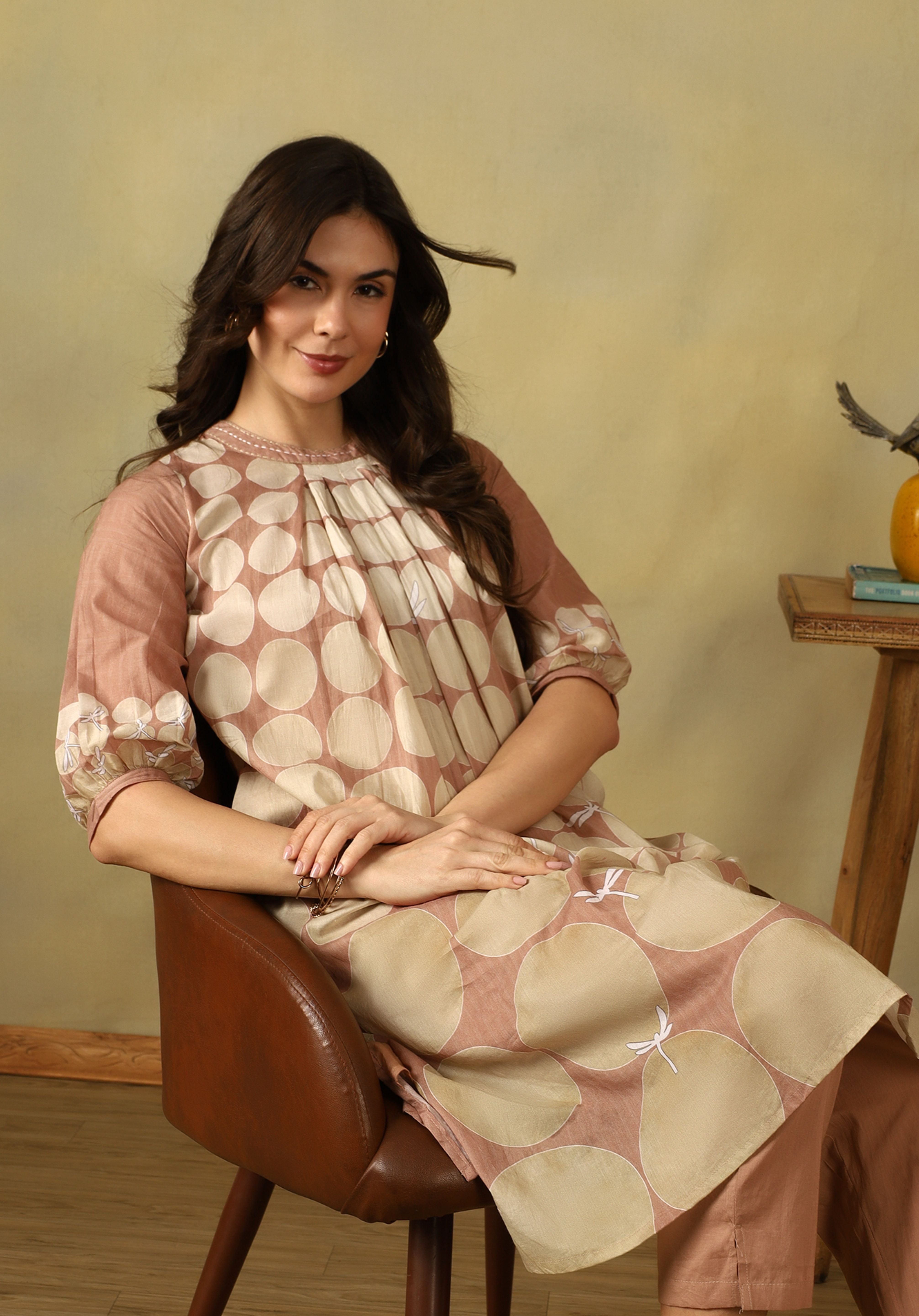 Pink Sana Kurta Set