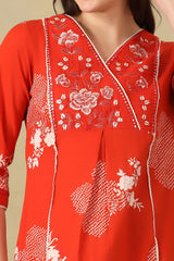 Orange Kalyani Suit Set