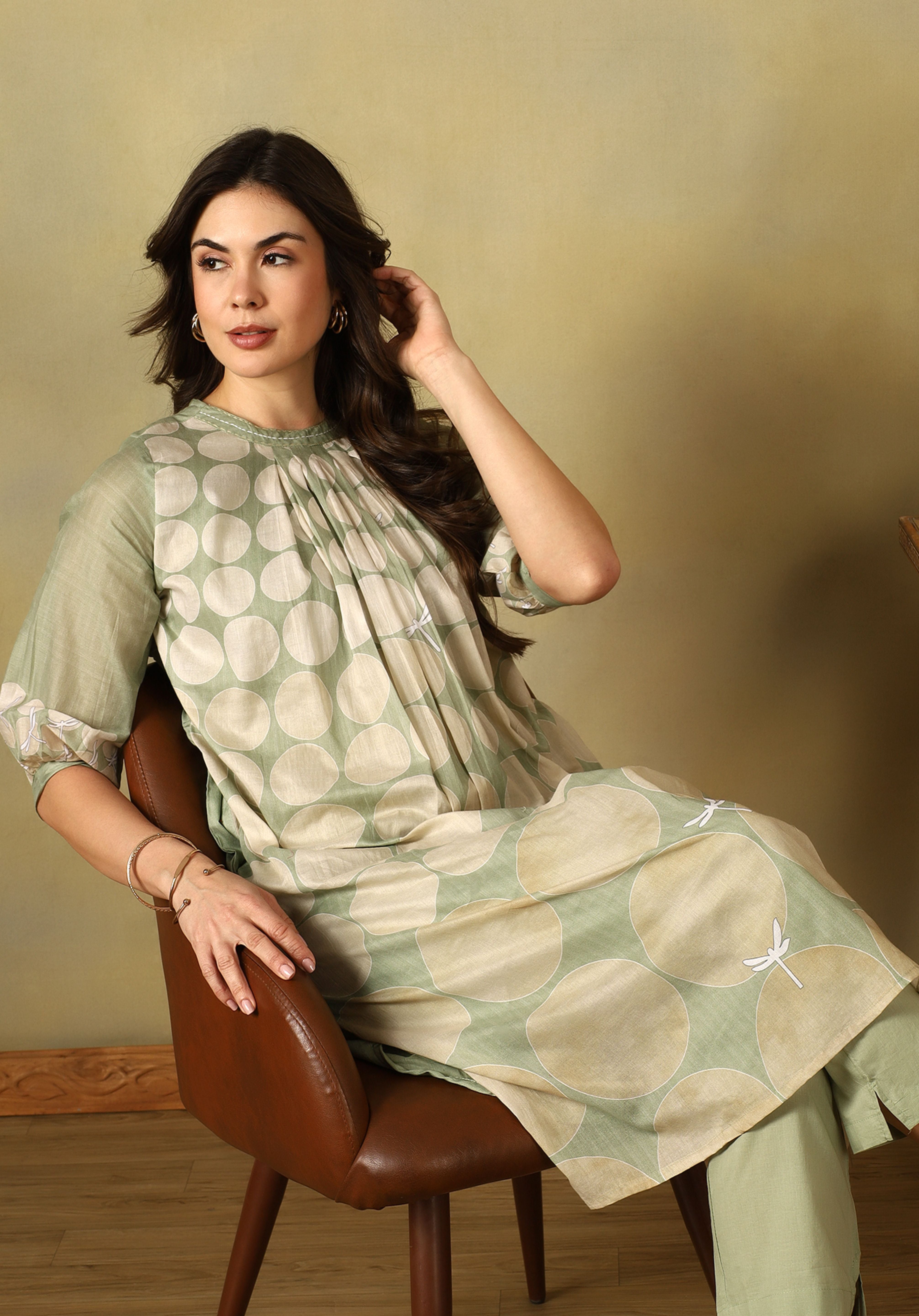 Sage Green Meher Kurta Set