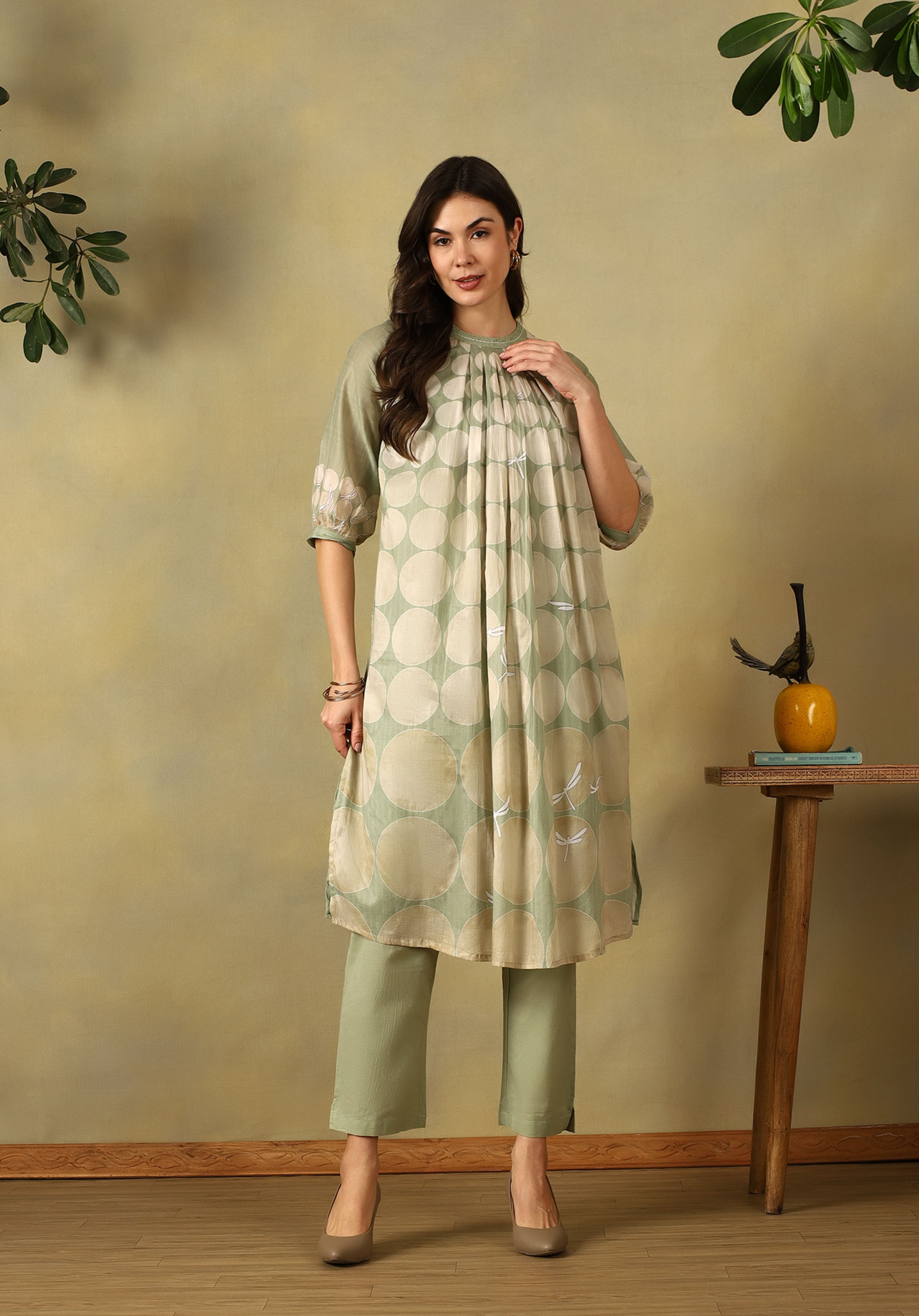 Sage Green Meher Kurta Set