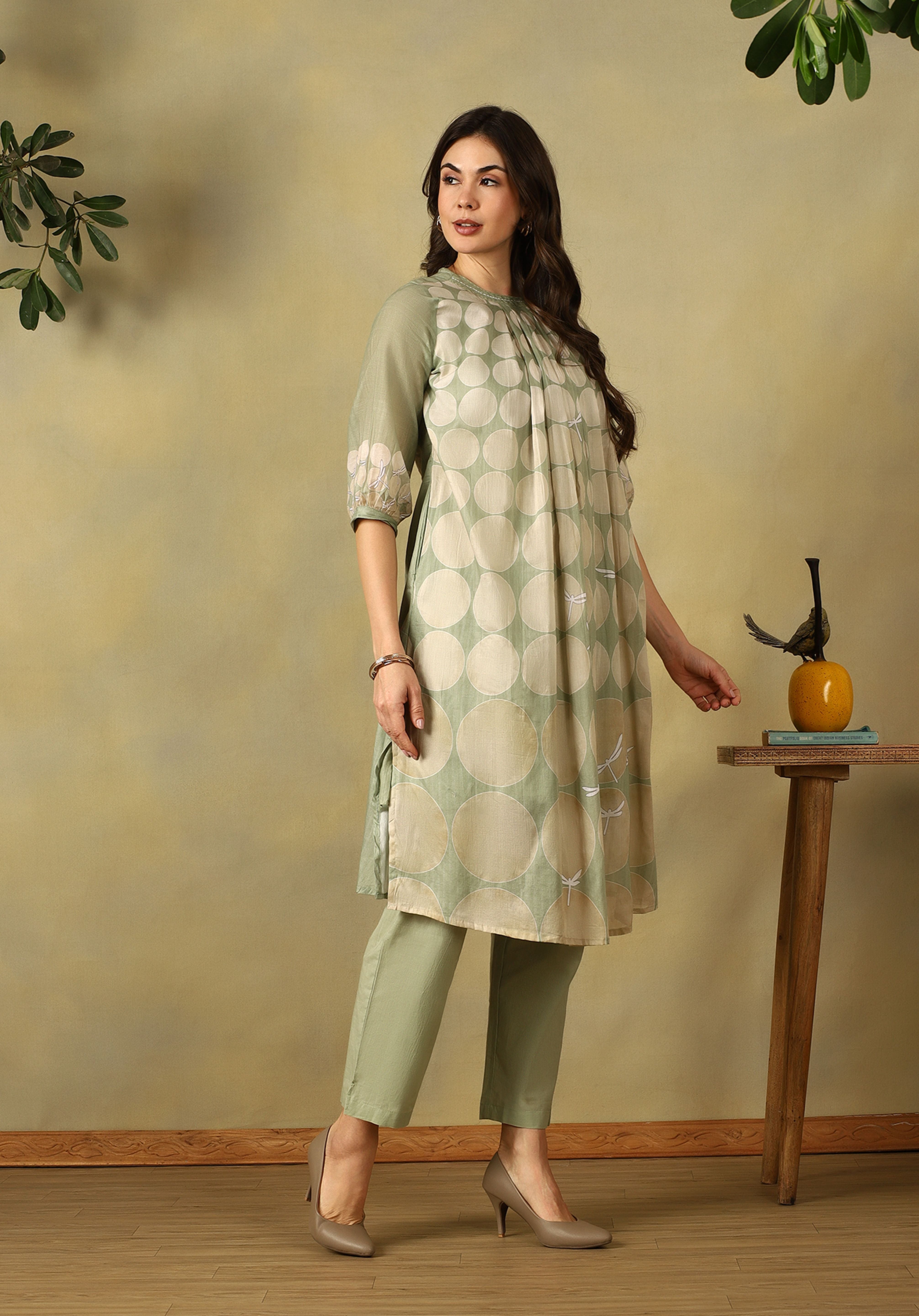 Sage Green Meher Kurta Set