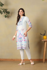 Sky Blue Amaya Straight Suit Set