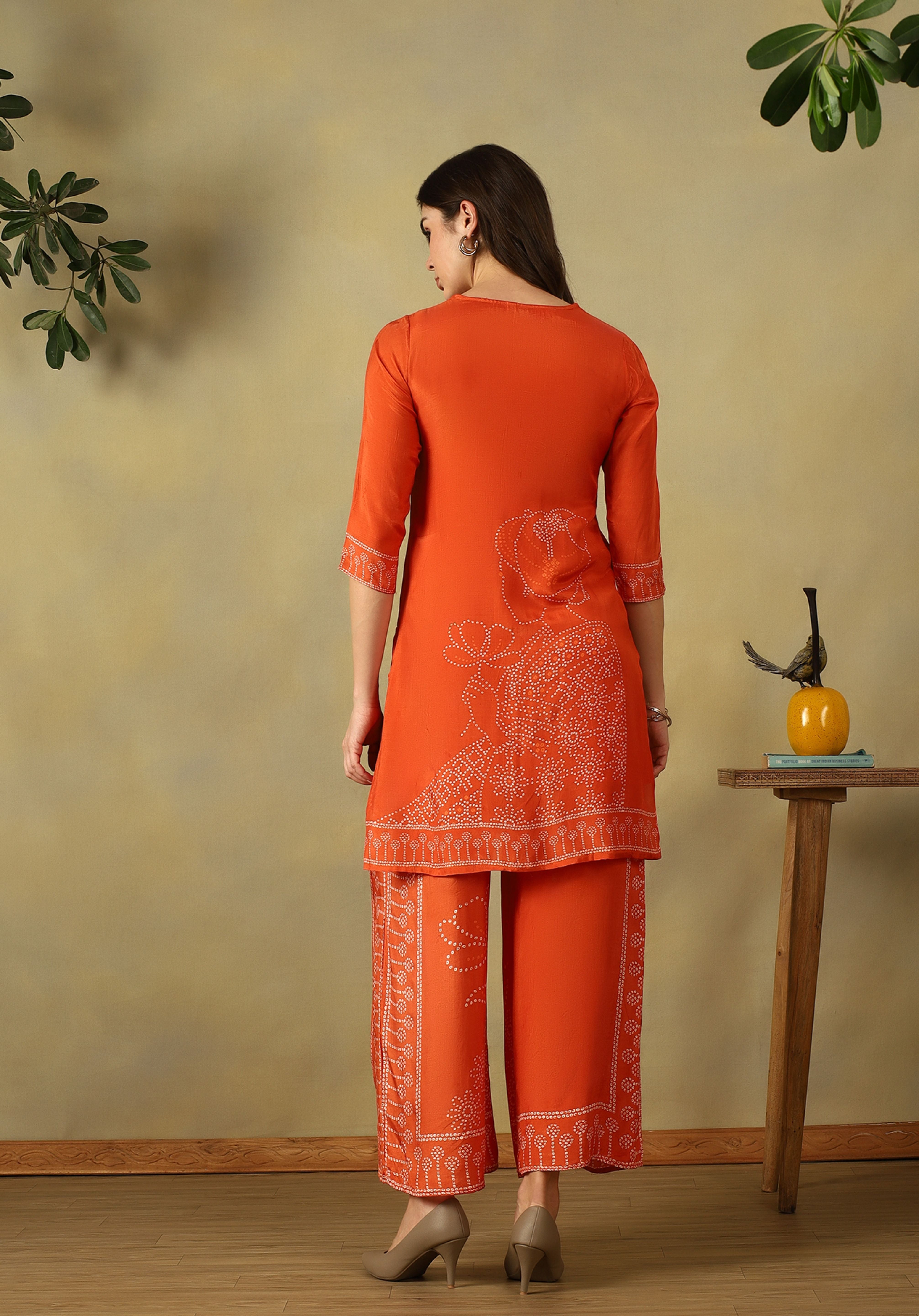 Orange Mridula Kurta Set