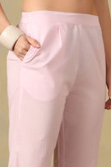 Pink Amaya Straight Kurta Set