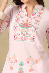 Pink Amaya Straight Kurta Set