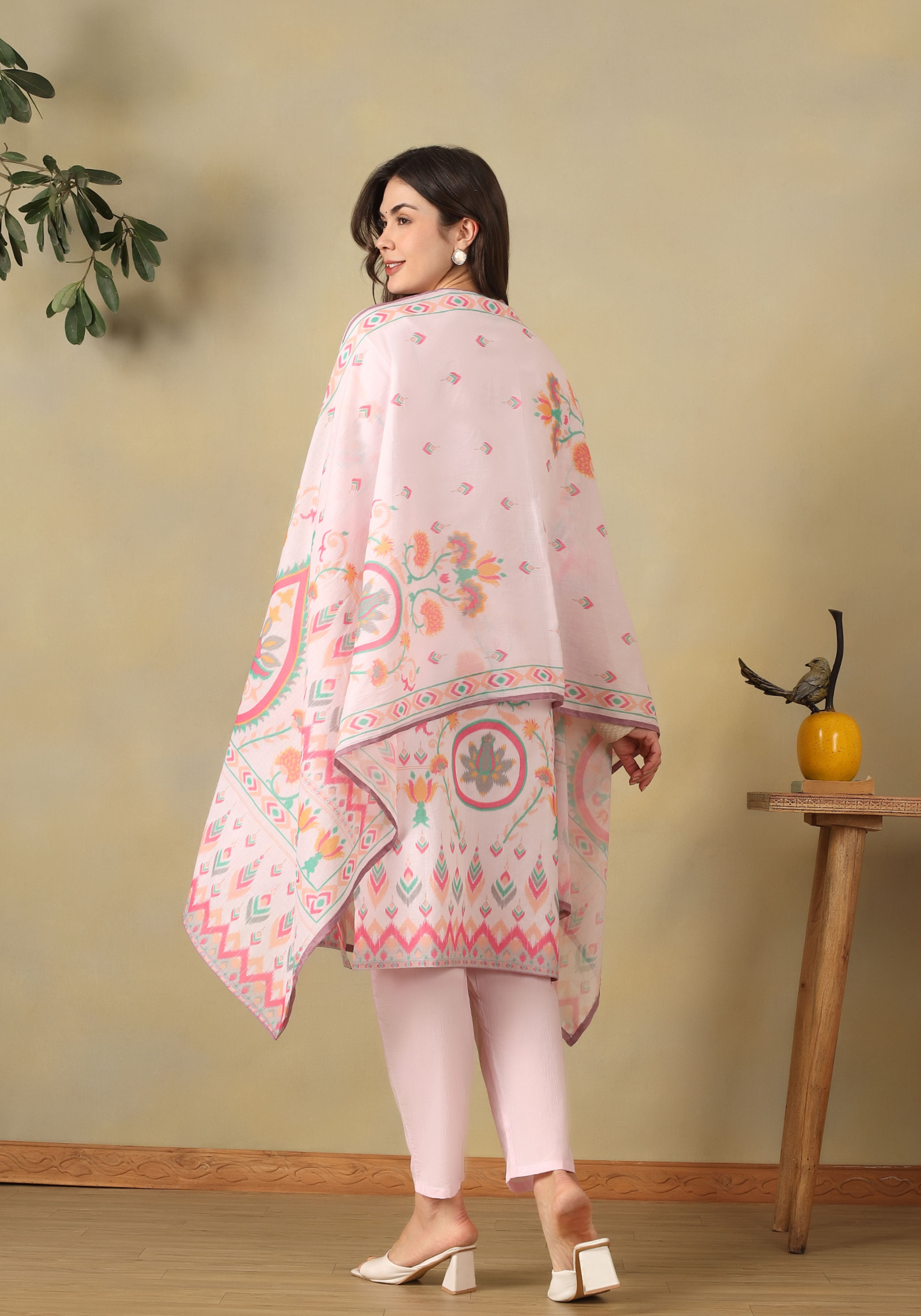 Pink Amaya Straight Kurta Set
