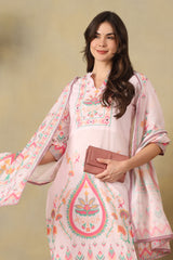 Pink Amaya Straight Kurta Set