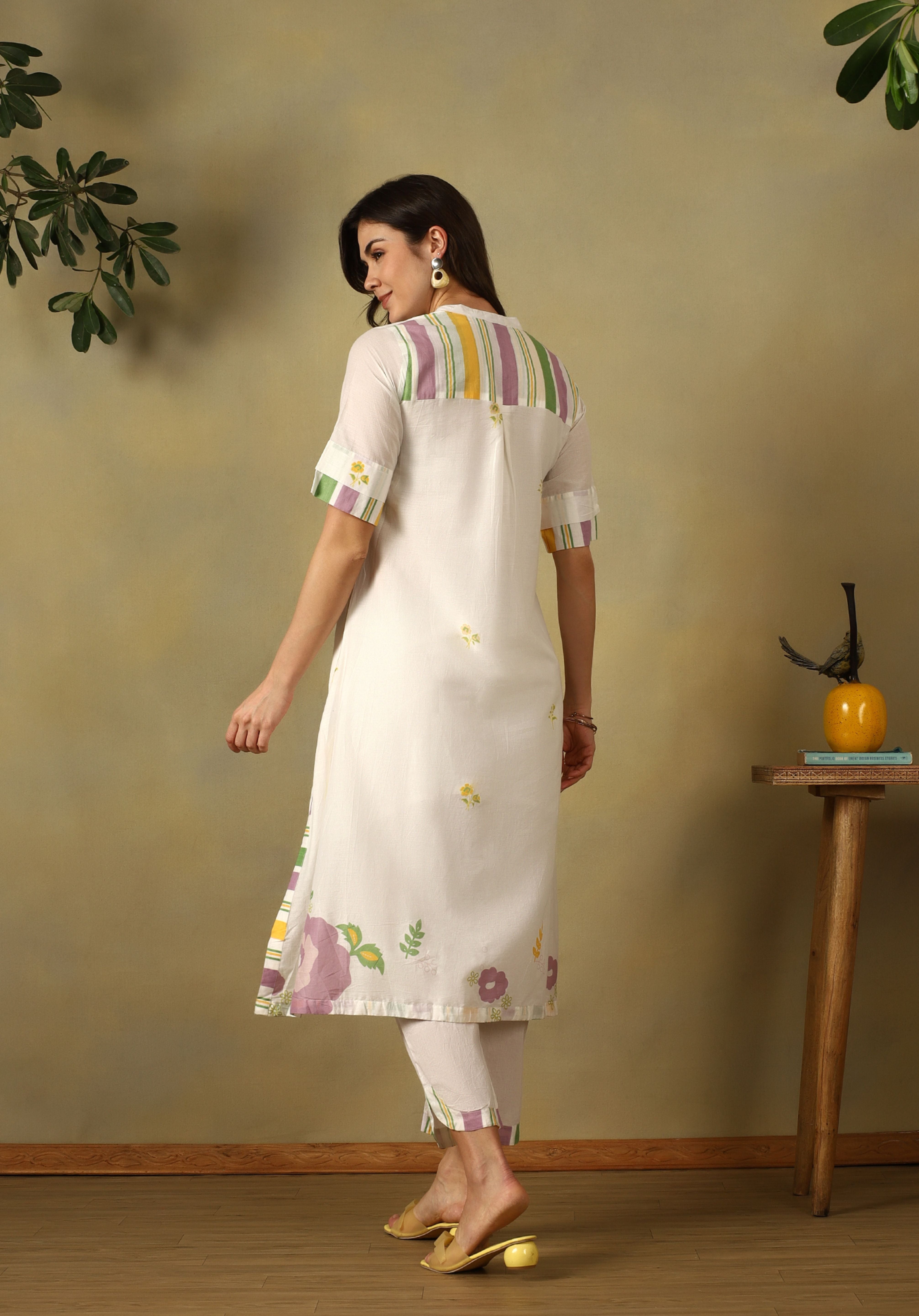 Pristine White Aanya Kurta Set