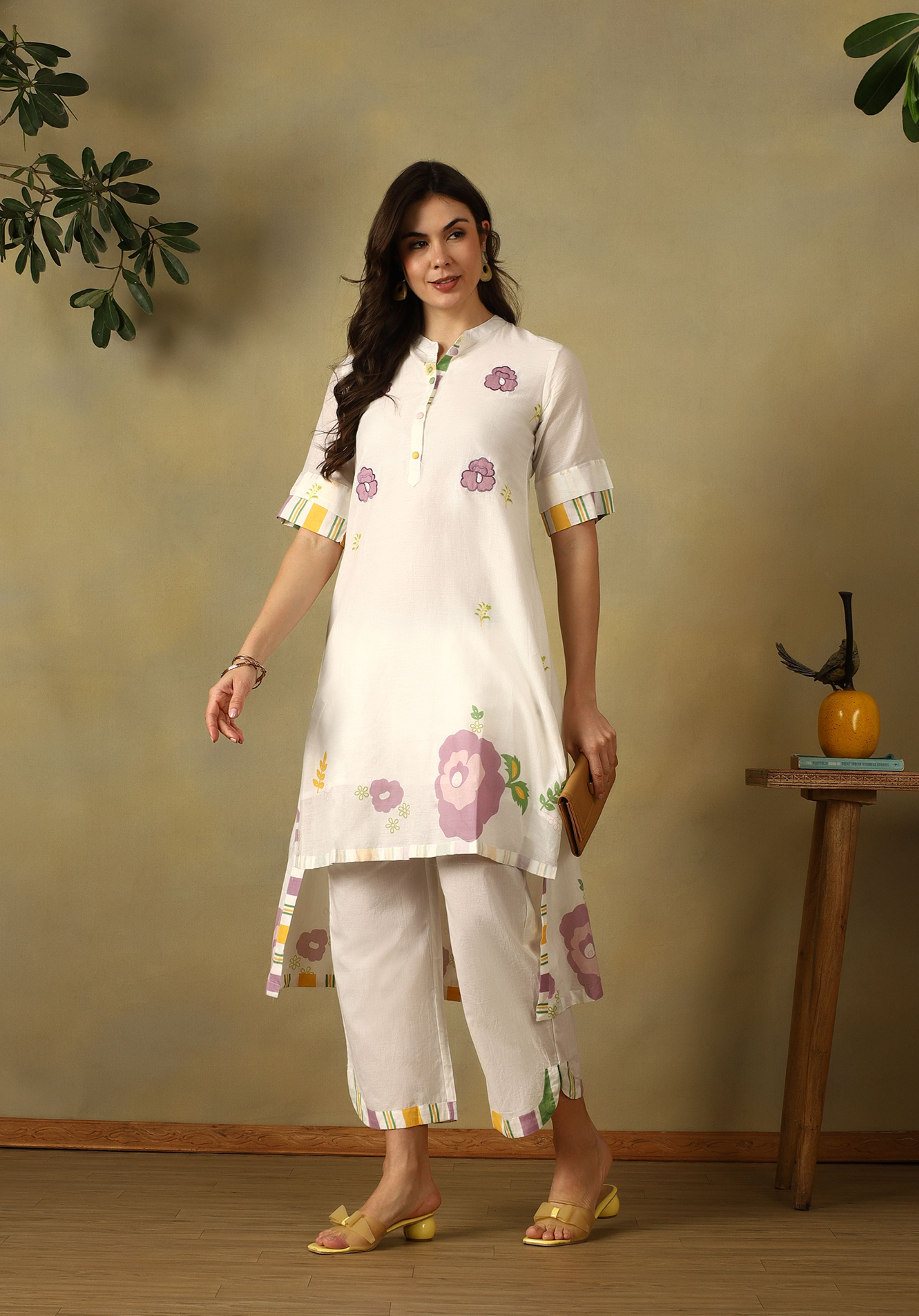 Pristine White Aanya Kurta Set