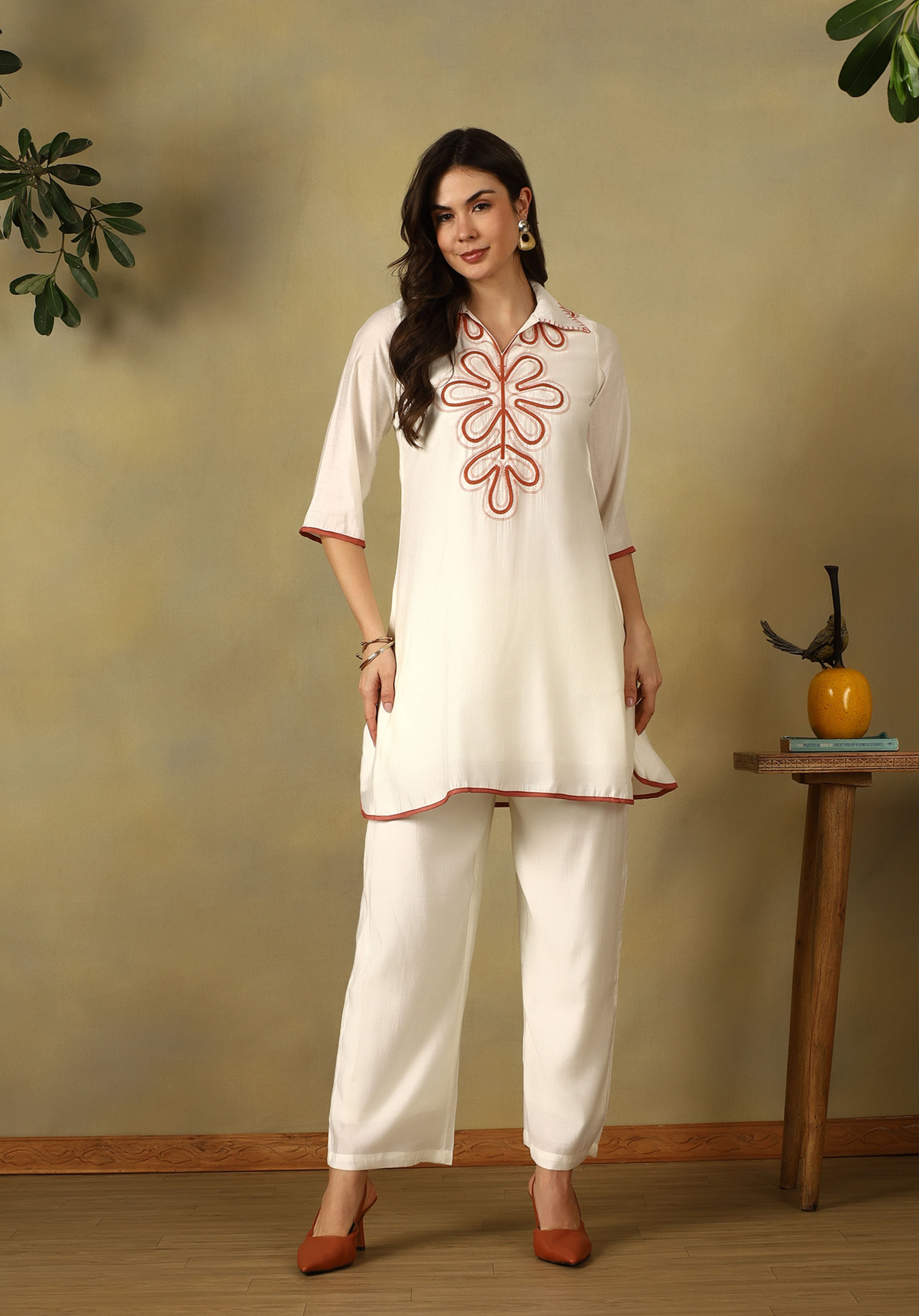 Pristine Ivory Zara Cord Set