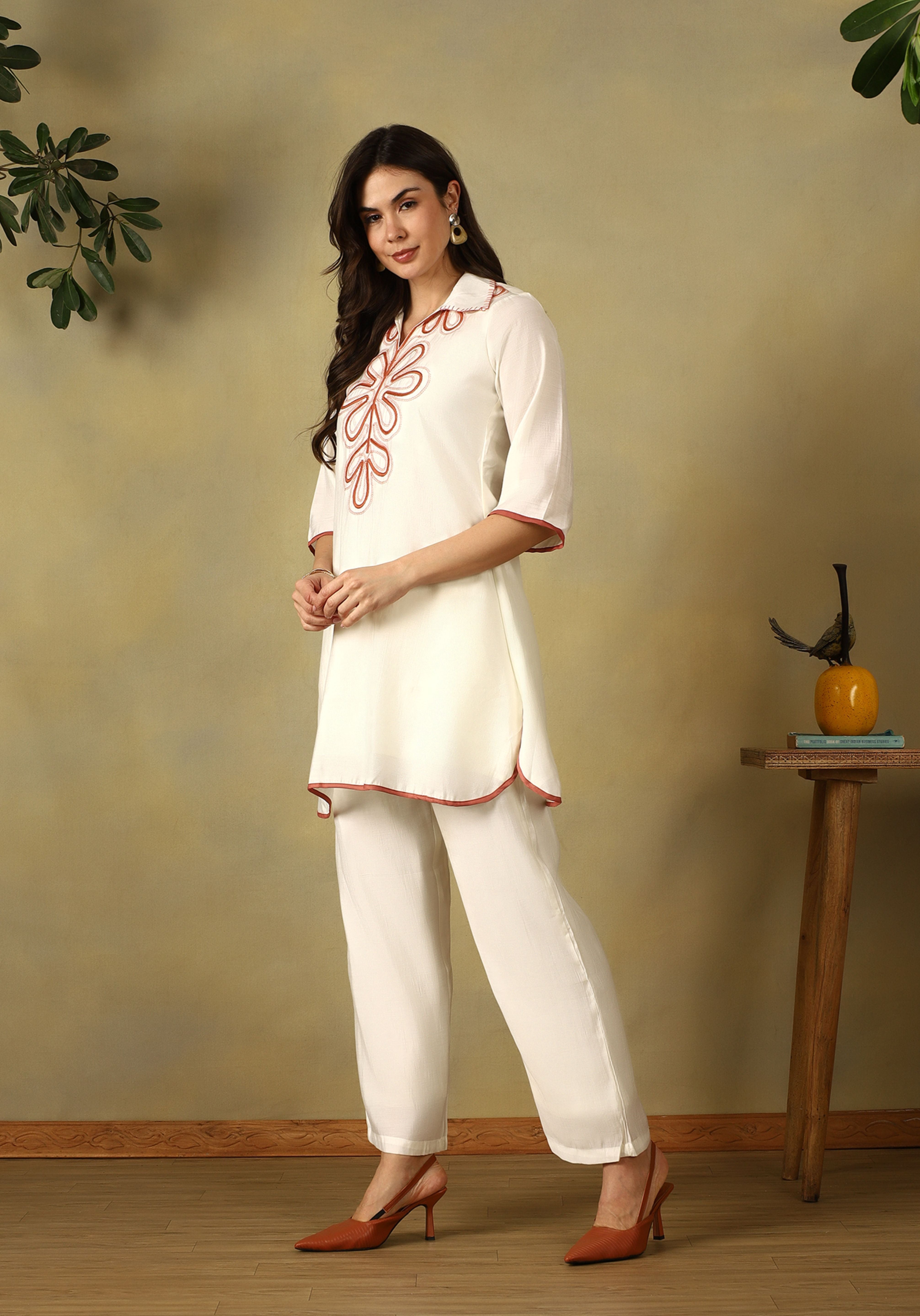 Pristine Ivory Zara Cord Set