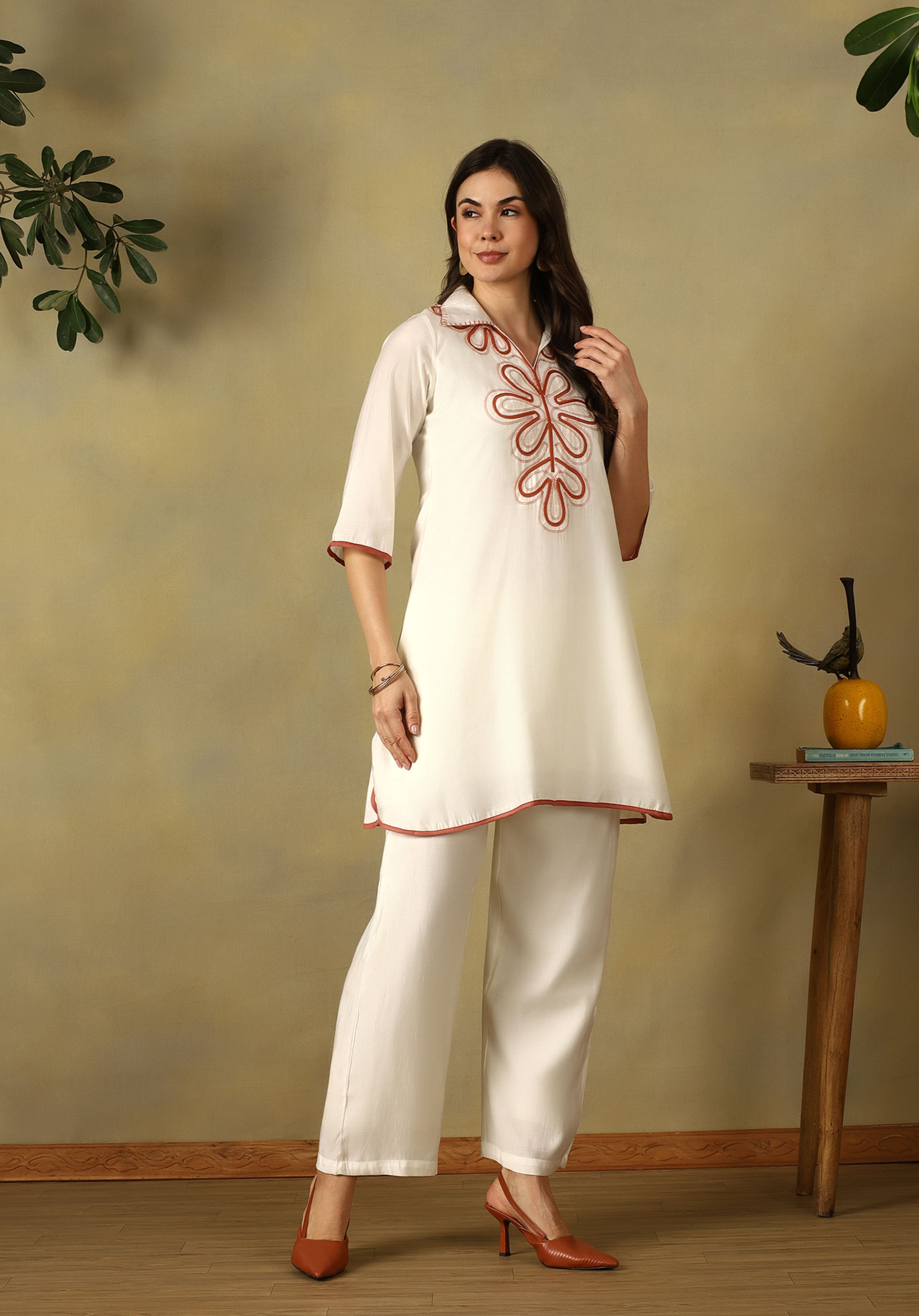 Pristine Ivory Zara Cord Set