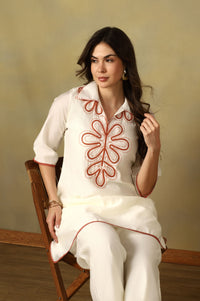 Pristine Ivory Zara Cord Set
