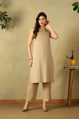 Beige Ira Kurta Set