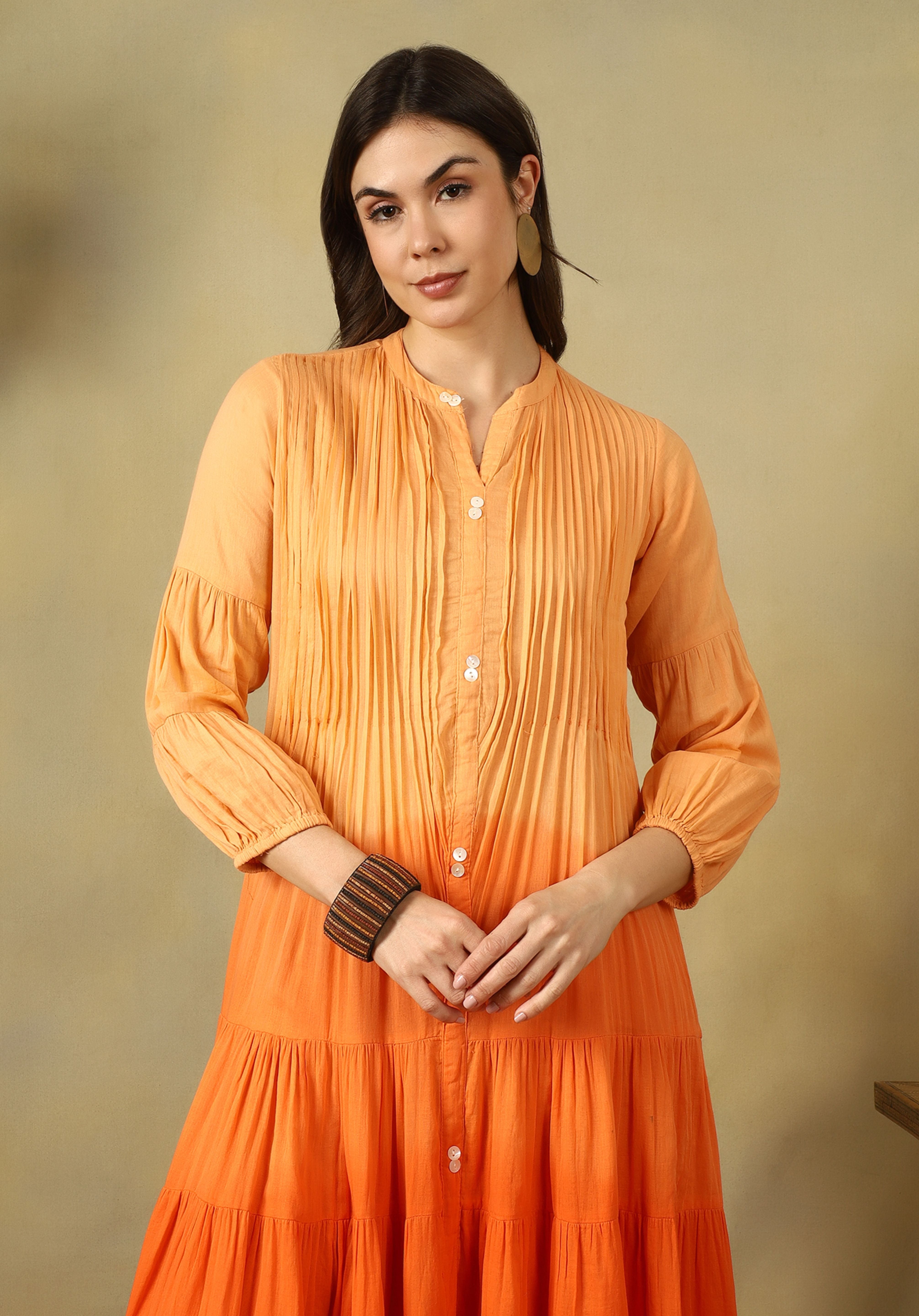 Orange Aavya Maxi Dress